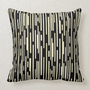 100216 - Black and Cream Cushion