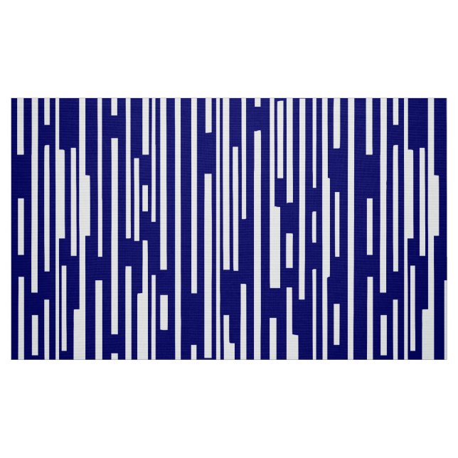 100216 - Deep Navy and White Fabric (Fat Quarter)