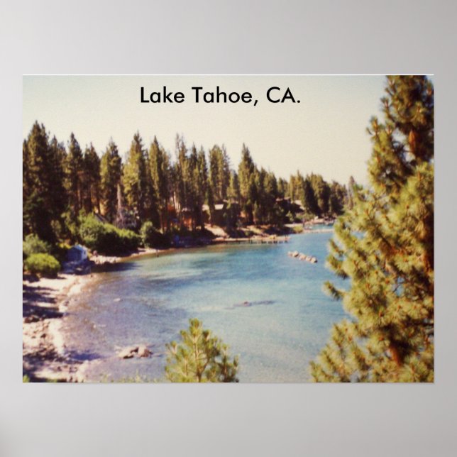 100_1068Lake Tahoe, Lake Tahoe, CA. Poster (Front)