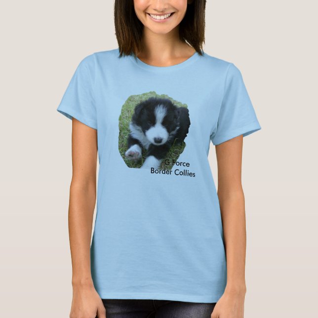 100_2163,    G Force Border Collies T-Shirt (Front)