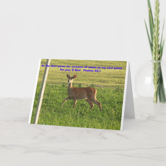 100_3149, As the deer pants for streams of wate... Card (Front)