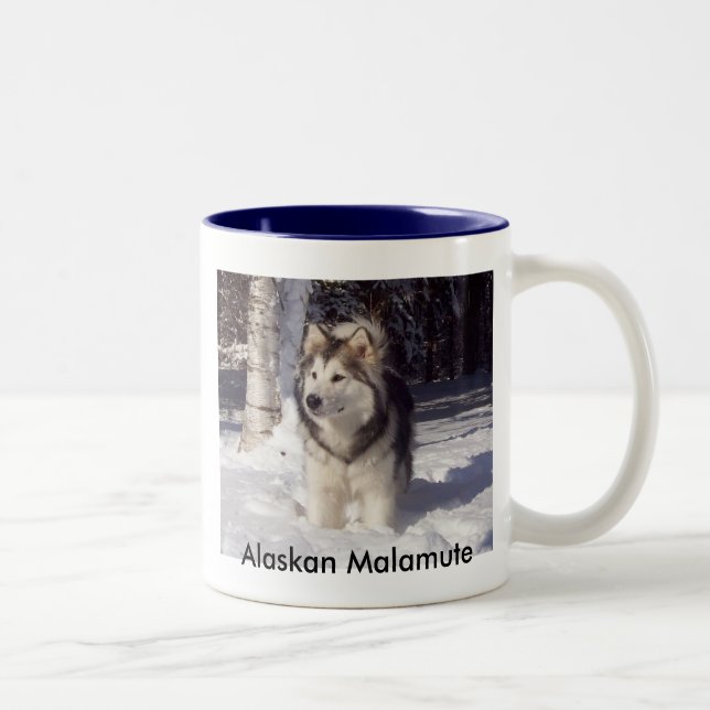 100_5815, Alaskan Malamute Two-Tone Coffee Mug (Right)