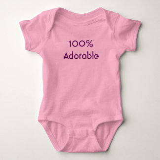100% Adorable Baby Bodysuit