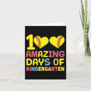 100 Amazing Days Of Kindergarten Softbyll Player S Card