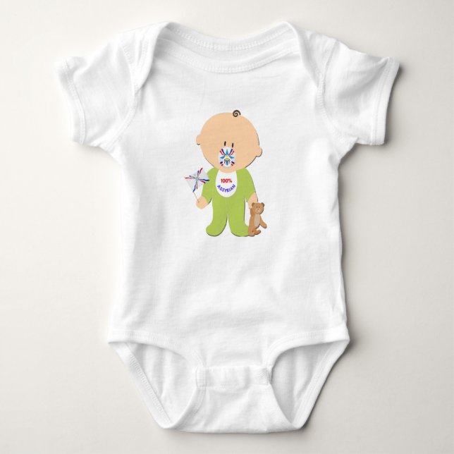 100% Assyrian  Baby Bodysuit (Front)
