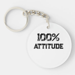 100% ATTITUDE – Customisable Office Gift for Confi Key Ring