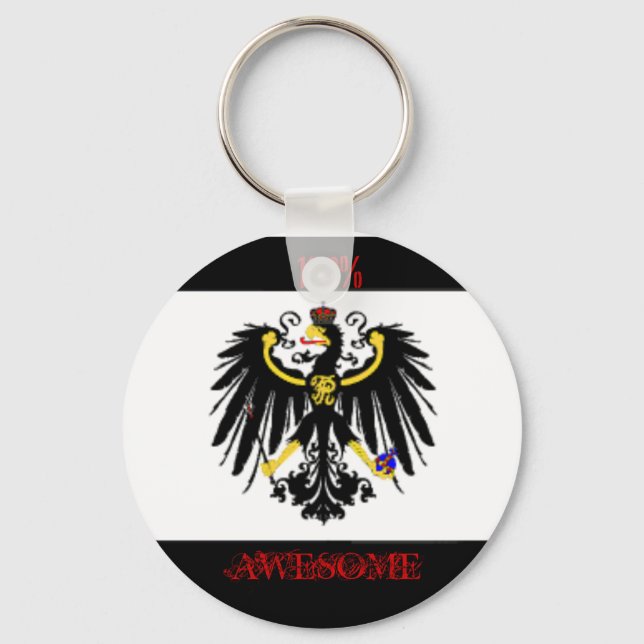 100% Awesome Key Ring (Front)