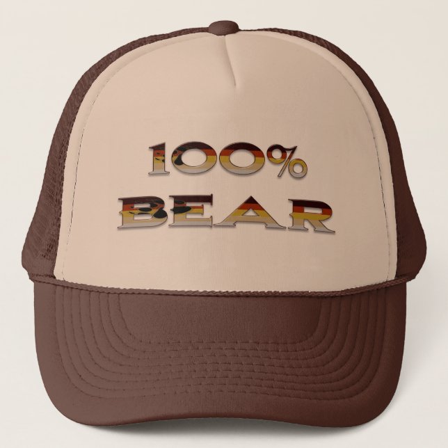 100% Bear Trucker Hat (Front)