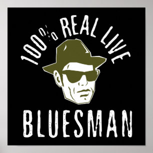 100% Bluesman Print
