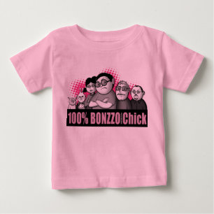 "100% BONZZO Chick" Design by John Rivas Baby T-Shirt