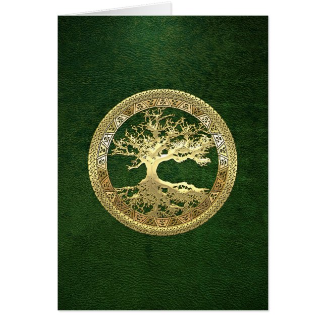 [100] Celtic Tree of Life [Gold] (Front)