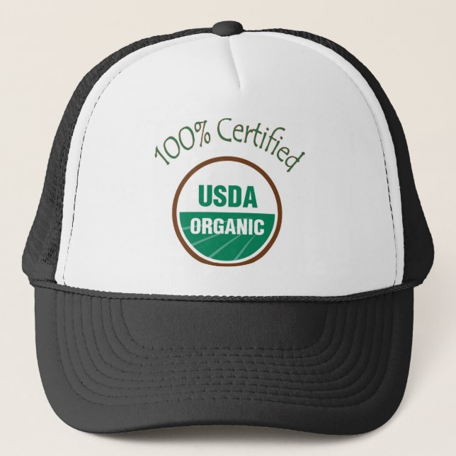 100% Certified USDA Organic Baseball Cap (Front)