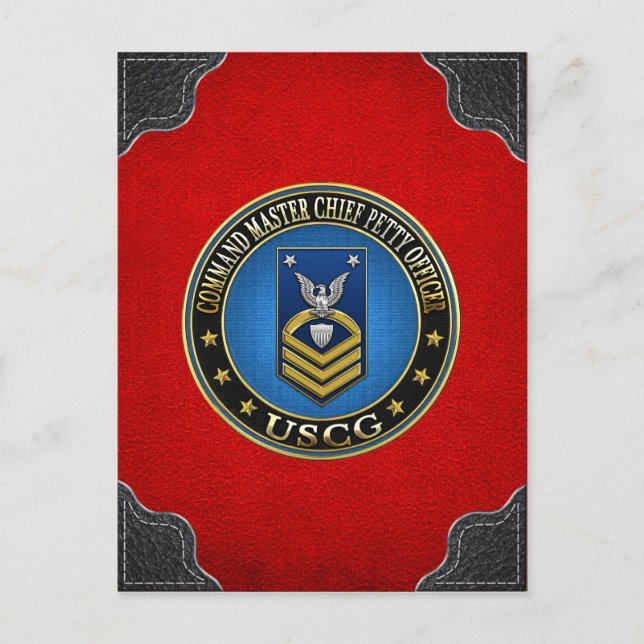 [100] CG: Command Master Chief Petty Officer (CMC) Postcard (Front)