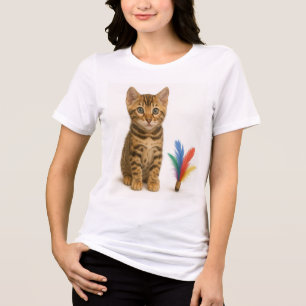 100% Chance of Chaos – Bengal Kitten Style Tri-Blend Shirt
