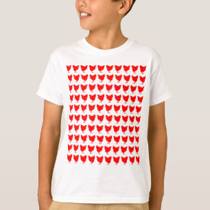 100 Chickens - Red T-Shirt