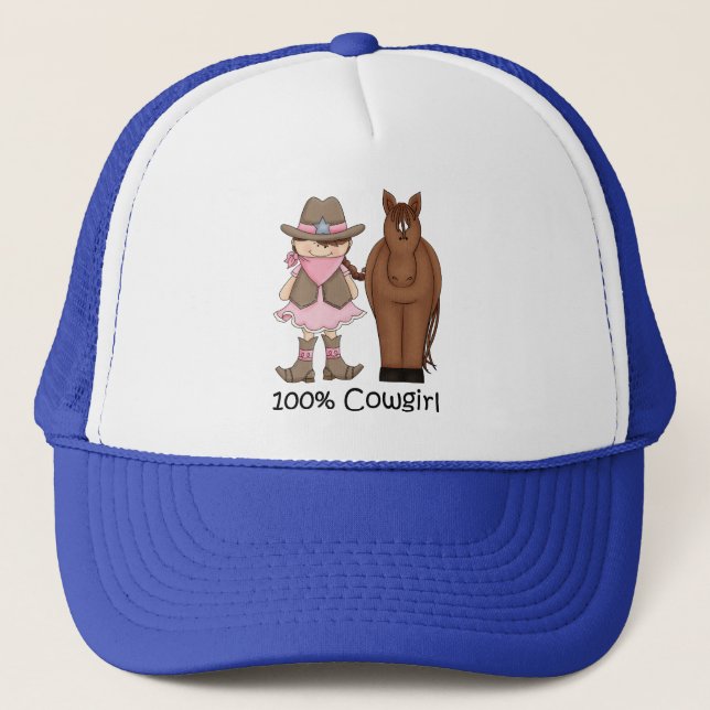 100% Cowgirl and Horse Hat (Front)