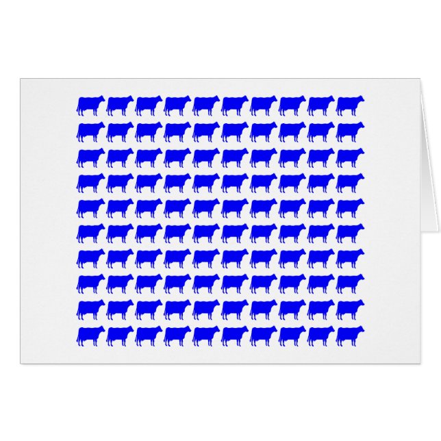 100 Cows - Blue (Front Horizontal)