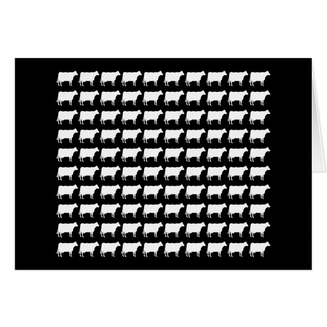 100 Cows - White (Front Horizontal)