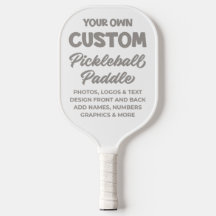100% Customisable PICKLEBALL PADDLE - WHITE