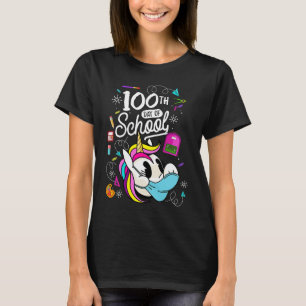 100 day of school  for Teacher Unicorn 100 days Ma T-Shirt