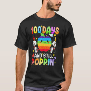 100 Days And Still Poppin 100th Day Of School Boy  T-Shirt