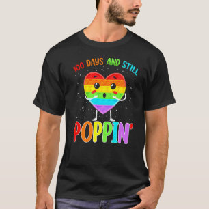 100 Days And Still Poppin 100th Day Of School Boys T-Shirt