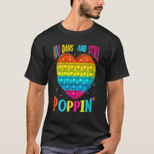 100 Days And Still Poppin 100th Day Of School Boys T-Shirt