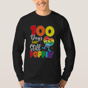 100 Days And Still Poppin 100th Day Of School Boys T-Shirt