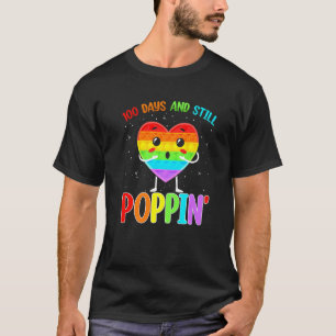 100 Days And Still Poppin 100th Day Of School Boys T-Shirt