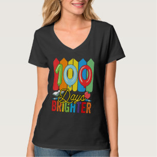 100 Days Brighter For Teachers And Kids Students T-Shirt