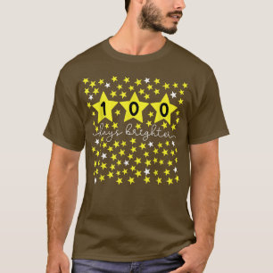 100 Days Brighter Stars 100th Day of School Costum T-Shirt