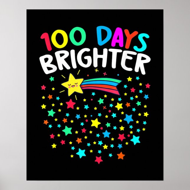 100 Days Brighter Stars Poster (Front)