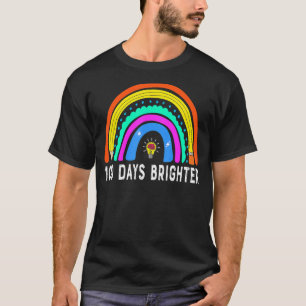 100 Days Brighter   Teacher Student 100th Day T-Shirt