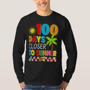100 Days Closer To Summer 100th Day Of School Tea T-Shirt