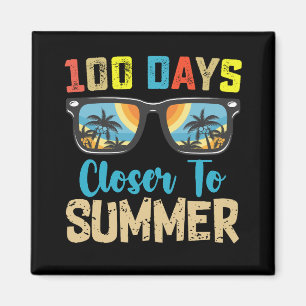 100 Days Closer To Summer Vacation School Magnet