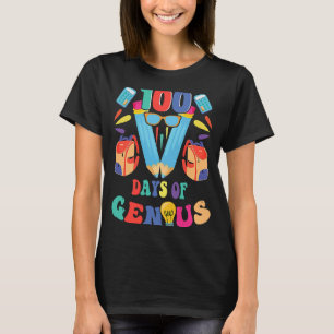 100 Days Genius 100th Day of School Teacher Studen T-Shirt