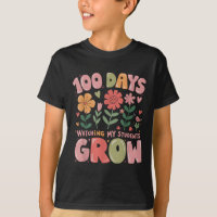 100 Days Growing Retro Flowers Teacher 100th Day