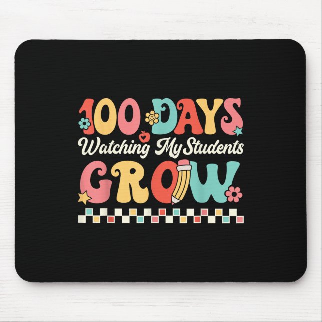 100 Days Growing With Students 100th Day Of Mouse Pad (Front)
