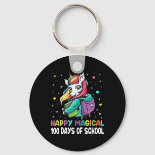 100 Days Happy Magical 100 Days Of School  Key Ring