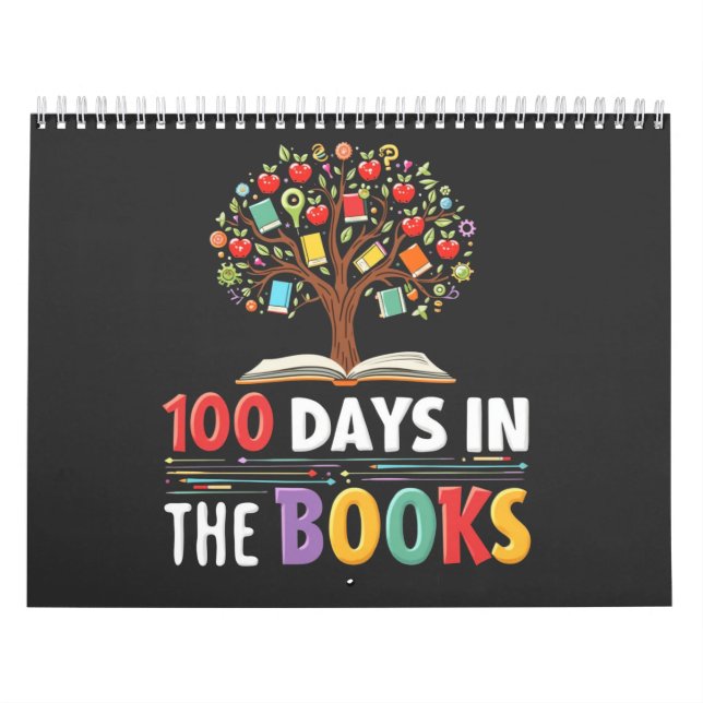 100 Days in the Books Days Of School Book Teacher Calendar (Cover)