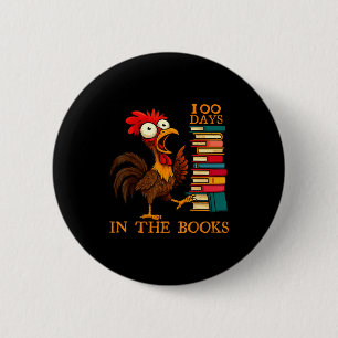 100 Days In The Books Of School For Boy Girl Stude 6 Cm Round Badge