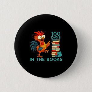 100 Days In The Books Of School For Boy Girl Stude 6 Cm Round Badge