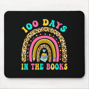 100 Days In The Books Rainbow Reading Teacher Libr Mouse Pad