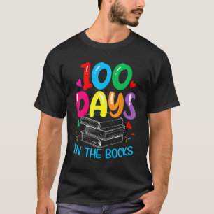 100 Days In The Books Reading 100th Day School Boo T-Shirt