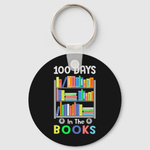 100 Days In The Books Reading Librarian Teacher St Key Ring