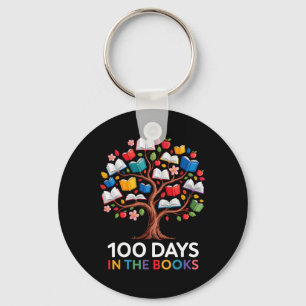 100 Days In The Books Reading Teacher 100th Day Of Key Ring