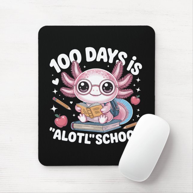 100 Days Is Alotl School 100th Day Of School Mouse Pad (With Mouse)