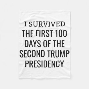100 Days Later Survivors Club Second Trump Term Fleece Blanket