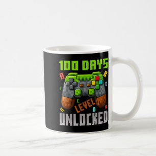 100 Days Level Unlocked Gaming 100 Days Of School  Coffee Mug