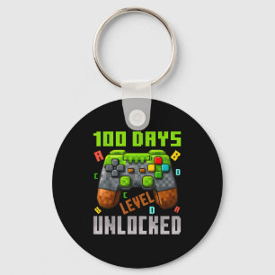 100 Days Level Unlocked Gaming 100 Days Of School Key Ring